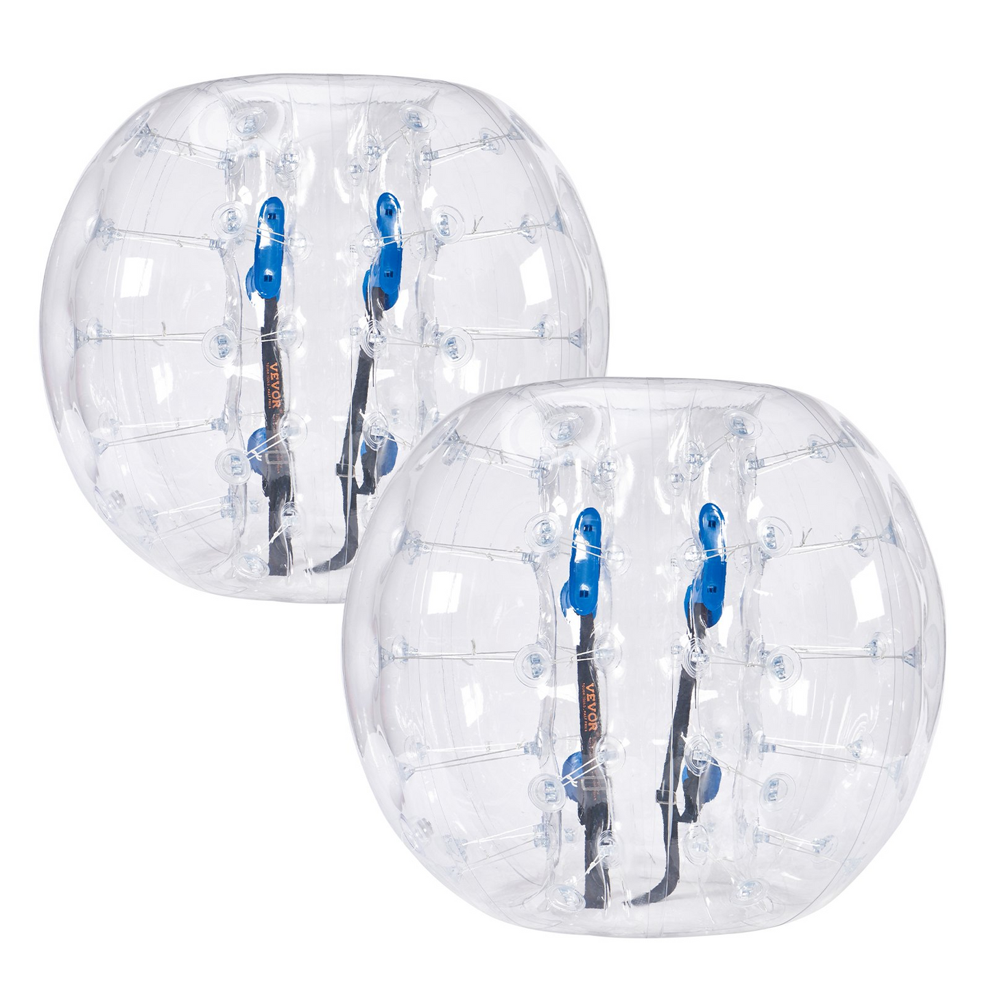 VEVOR Inflatable Bumper Balls 2-Pack, 4FT/1.2M Body Sumo Zorb Balls for Teen, 0.8mm Thick PVC Human Hamster Bubble Balls for Outdoor Team Gaming Play, Bumper Bopper Toys for Garden, Yard, Park