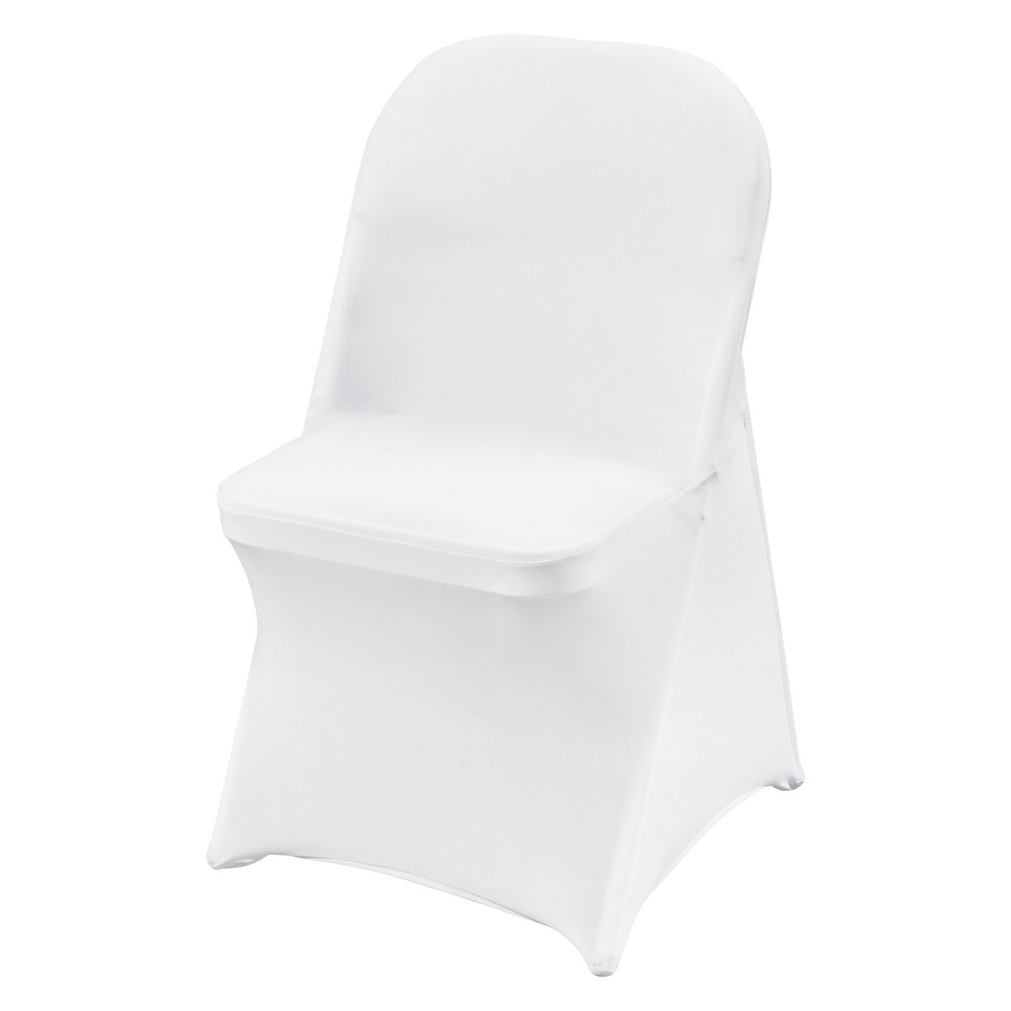 VEVOR Stretch Spandex Folding Chair Covers, Universal Fitted Chair Cover, Removable Washable Protective Slipcovers, for Wedding, Holiday, Banquet, Party, Celebration, Dining (100PCS White)