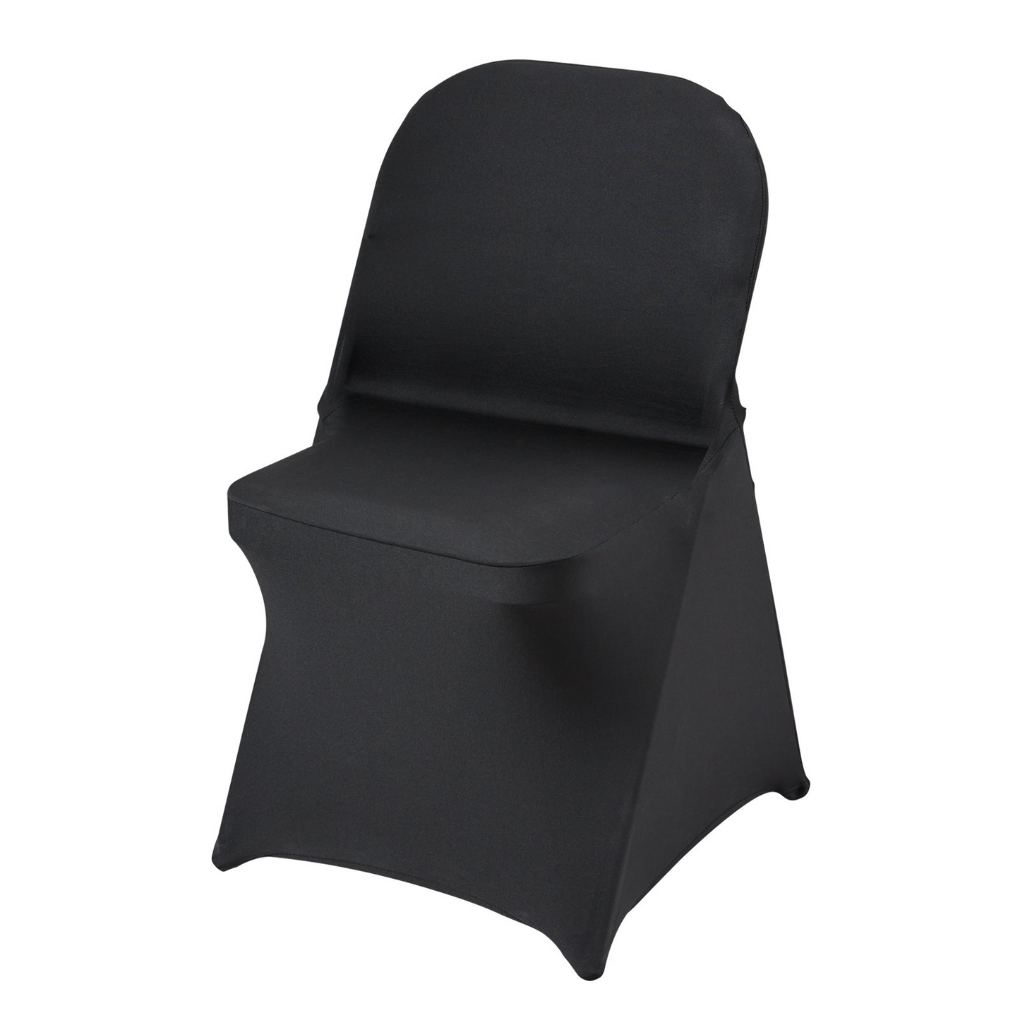 VEVOR Stretch Spandex Folding Chair Covers, Universal Fitted Chair Cover, Removable Washable Protective Slipcovers, for Wedding, Holiday, Banquet, Party, Celebration, Dining (50PCS Black)