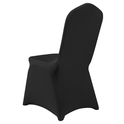 VEVOR Stretch Spandex Folding Chair Covers, Universal Fitted Chair Cover, Removable Washable Protective Slipcovers, for Wedding, Holiday, Banquet, Party, Celebration, Dining (50PCS Black)