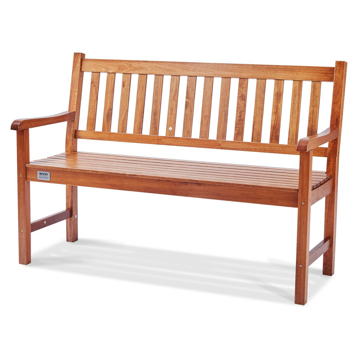 VEVOR Outdoor Bench, 50 inches Wood Garden Bench for Outdoors, Outdoor Garden Park Bench with Backrest and Armrests, 800 lbs Load Capacity Bench, Patio Bench for Garden, Park, Yard, Front Porch