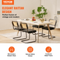 VEVOR Set of 4 Rattan Dining Chairs – Mid-Century Modern