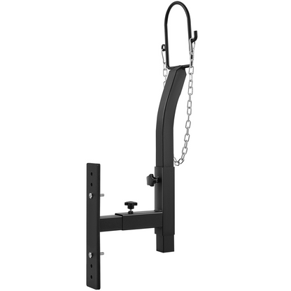 VEVOR Livestock Trimming Stand, Goat & Sheep Stand 9.37-12.8 inch Adjustable Height 0-5.4 inch Width, Metal Goat Milking and Shearing Stand Attachment Nose Loop Headpiece, Black