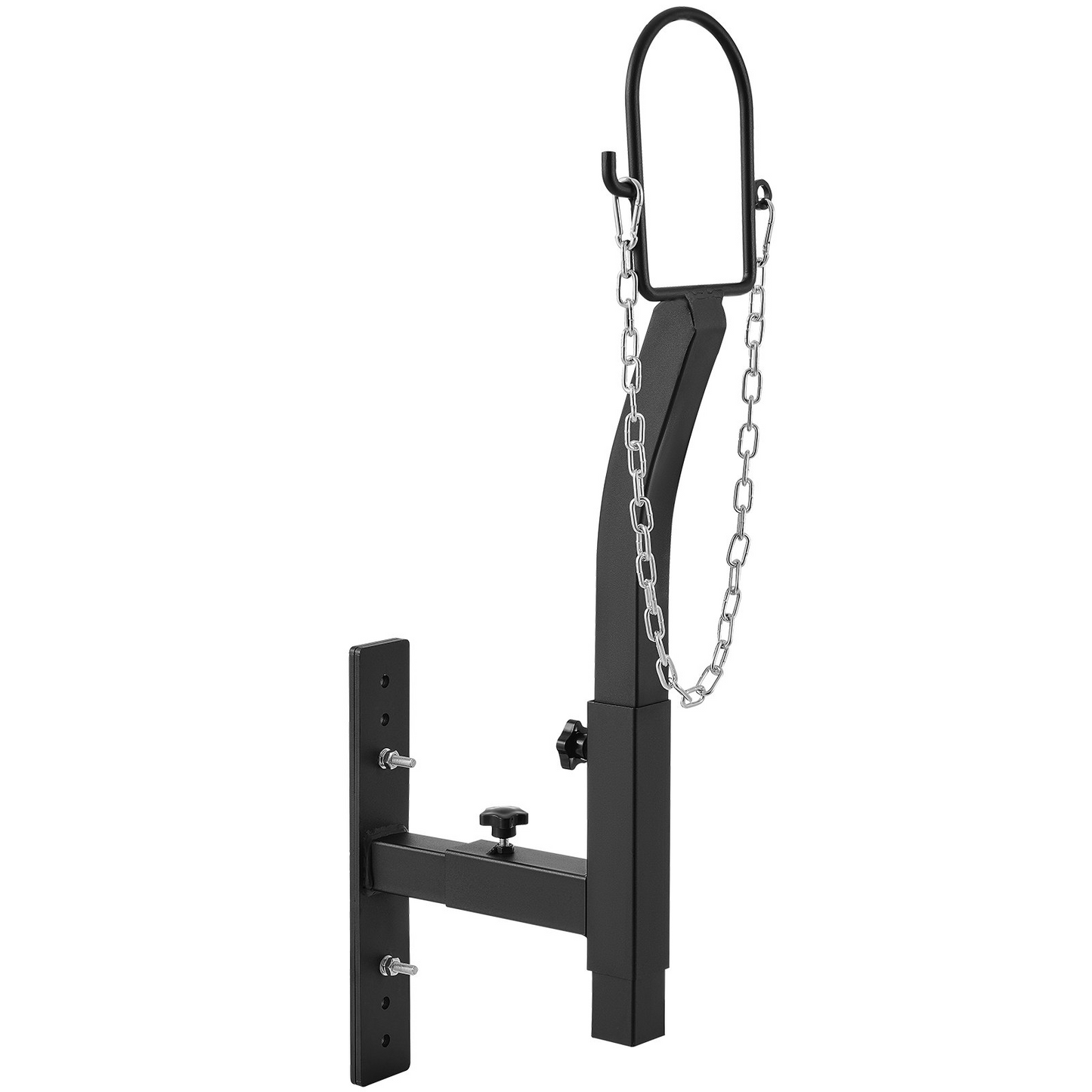 VEVOR Livestock Trimming Stand, Goat & Sheep Stand 9.37-12.8 inch Adjustable Height 0-5.4 inch Width, Metal Goat Milking and Shearing Stand Attachment Nose Loop Headpiece, Black