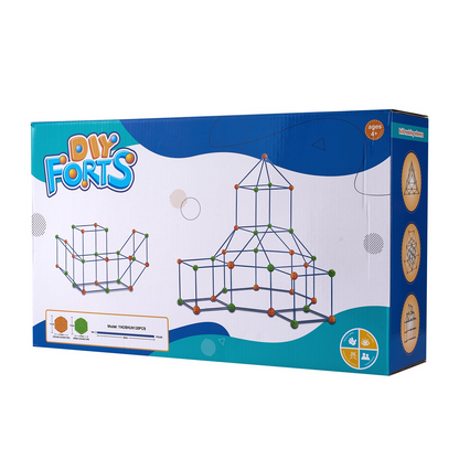 Christmas Gift! VEVOR Tent Fort Building Kit for Kids STEM Construction Toy Set Castle 120PCS