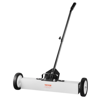 VEVOR 24-Inch Magnetic Sweeper with Wheels Telescoping Magnetic Pickup Tool