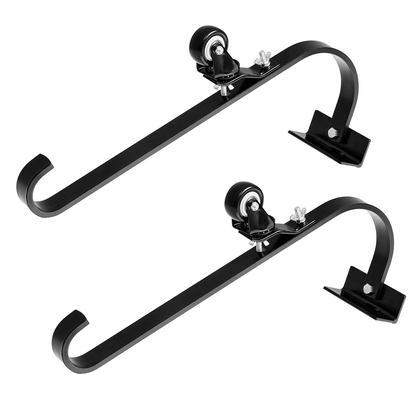 VEVOR Ladder Roof Hook Stabilizer 2 Pack with Fixed Wheel & Swivel Bar Steel