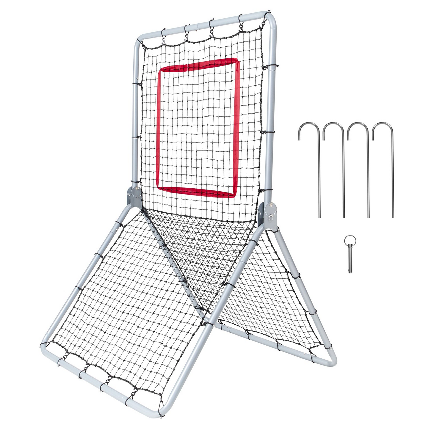 VEVOR Baseball And Softball Rebounder Net 3.5 x 6 ft 5 Adjustable Angles