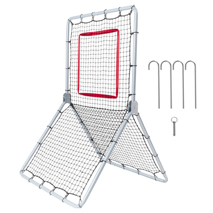 VEVOR Baseball And Softball Rebounder Net 3.5 x 6 ft 5 Adjustable Angles