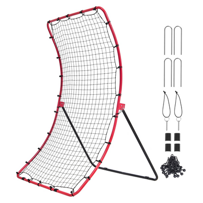 VEVOR Baseball And Softball Rebounder Net 4x5.5 ft PitchBack All Angle Fielding