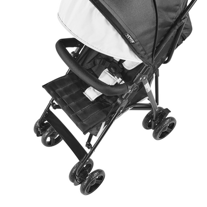 VEVOR Lightweight Stroller Compact Easy Fold Adjustable Backrest Black/White