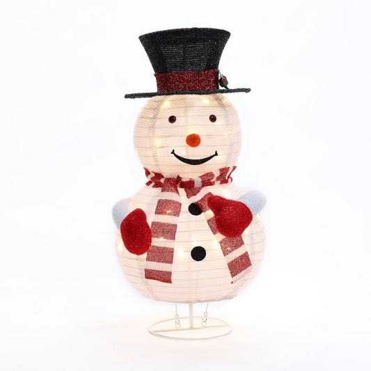 Snowman Lighted Globe 30-Inch Tall Indoor and Outdoor Holiday Decoration