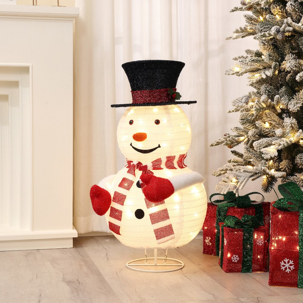 Snowman Lighted Globe 30-Inch Tall Indoor and Outdoor Holiday Decoration