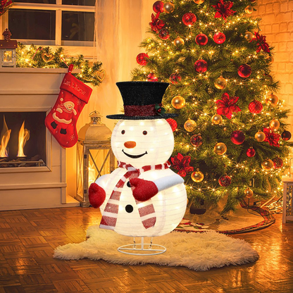 Snowman Lighted Globe 30-Inch Tall Indoor and Outdoor Holiday Decoration