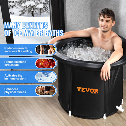 VEVOR Ice Bath Tub for Athlete Cold Water Therapy Plunge Tub Inflatable Bathtub