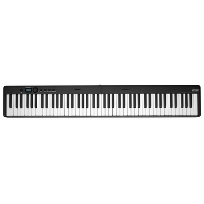 VEVOR 88 Key Folding Keyboard Piano Portable Foldable Bluetooth MIDI with Stand