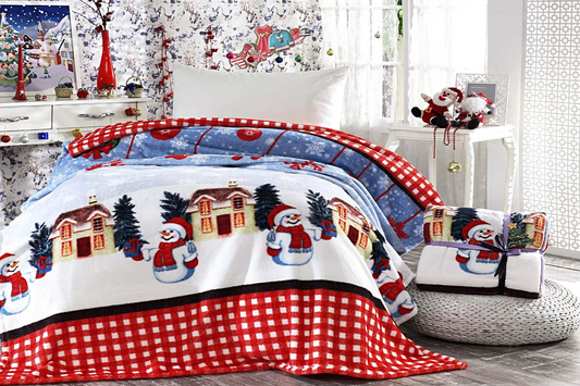 Dolce Bonita Home Single 3D Soft Blanket Joyeux