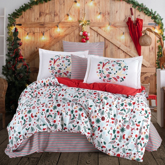 Hobby Viola Poplin Double Christmas Bedlinen