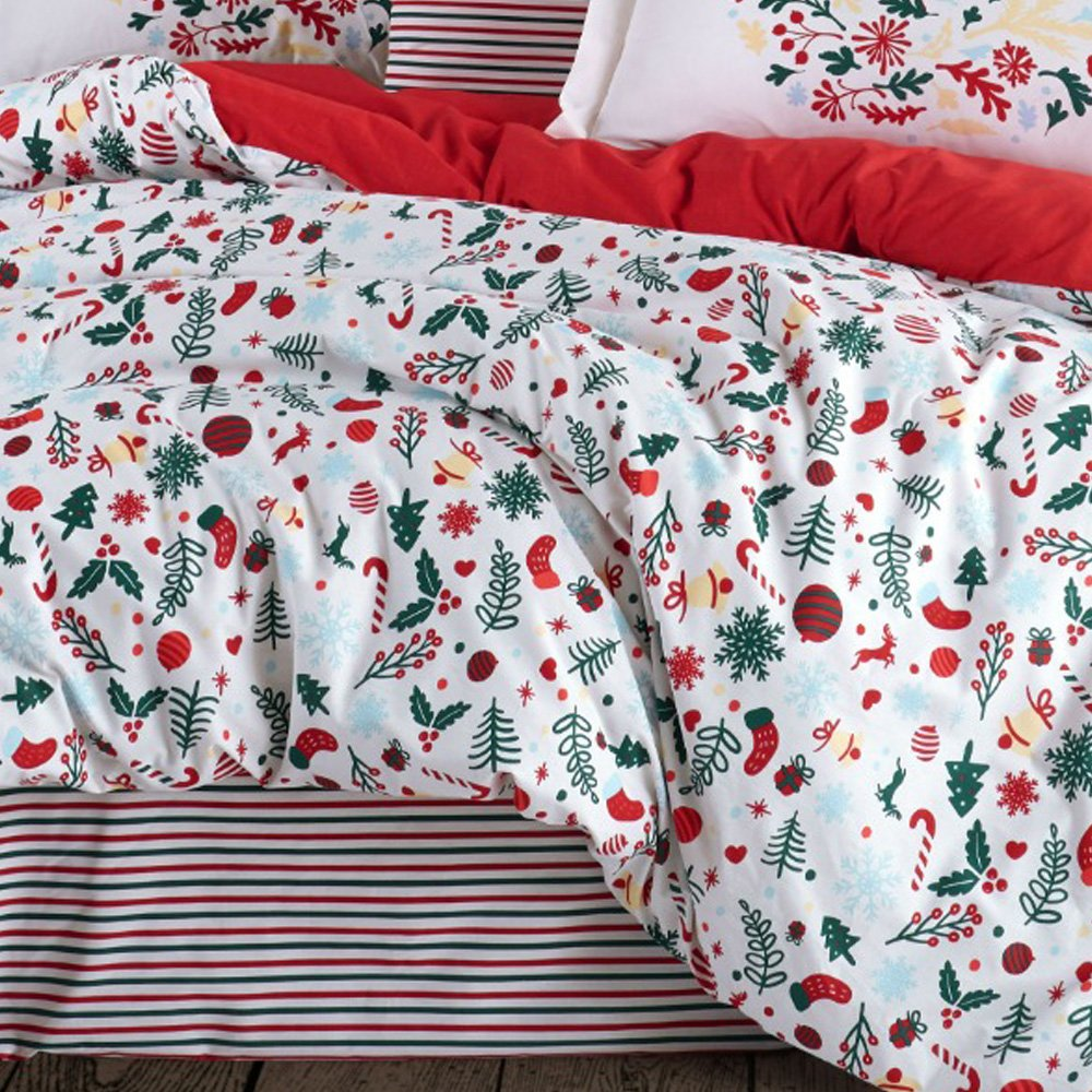 Hobby Viola Poplin Double Christmas Bedlinen