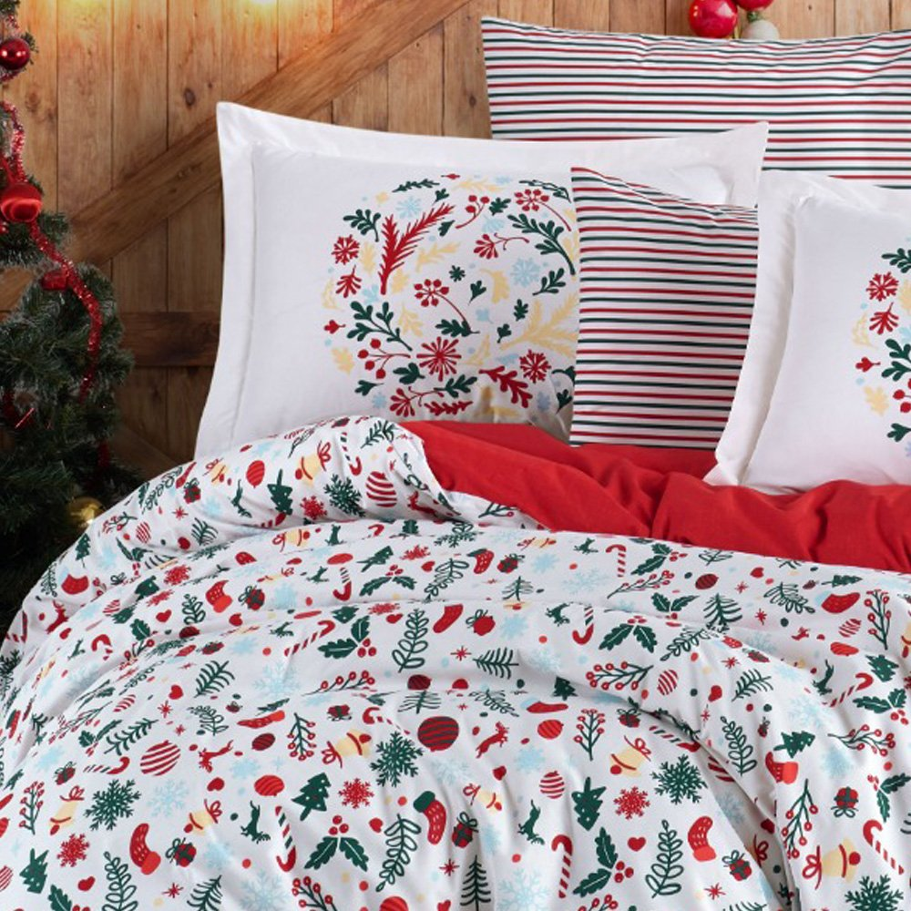 Hobby Viola Poplin Double Christmas Bedlinen