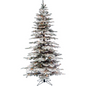 Christmas Time 6.5' Silverado Pine, Snow Christmas Tree, ClrSmtLgt,EZCnt