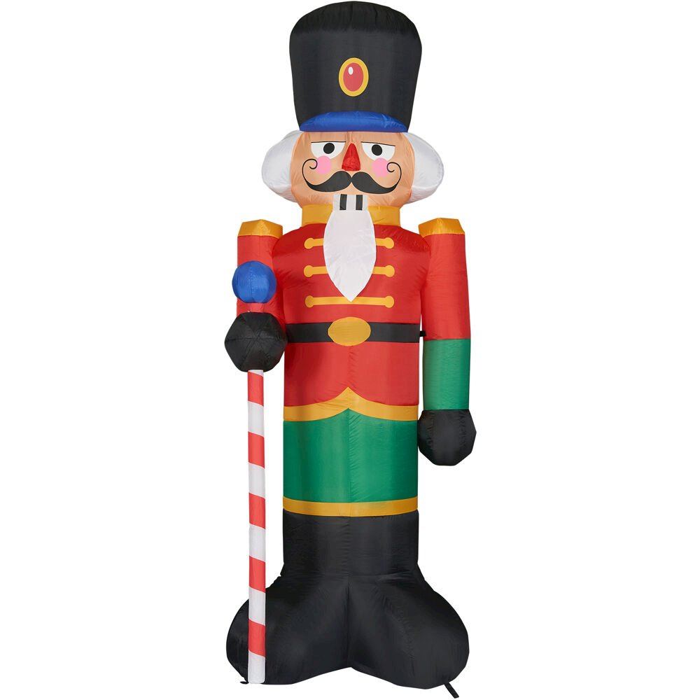 10ft Inflatable Traditional Nutcracker with Lights