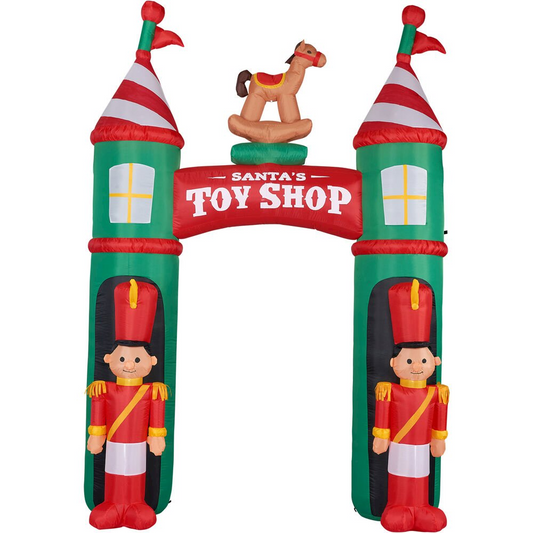 10ft Inflatable Nutcracker Arch with Lights