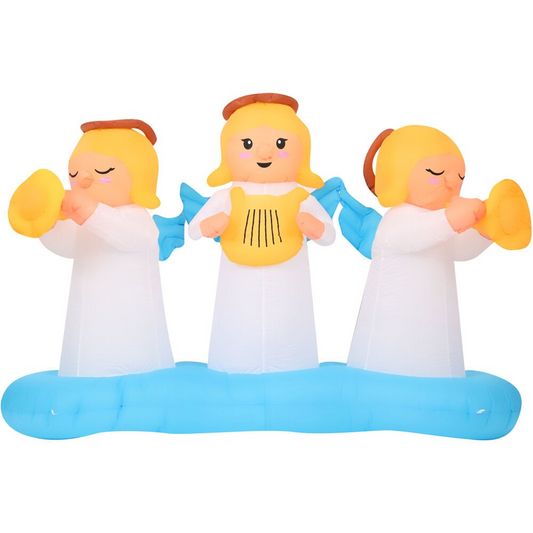 8ft Inflatable 3 Angels w/ Lights