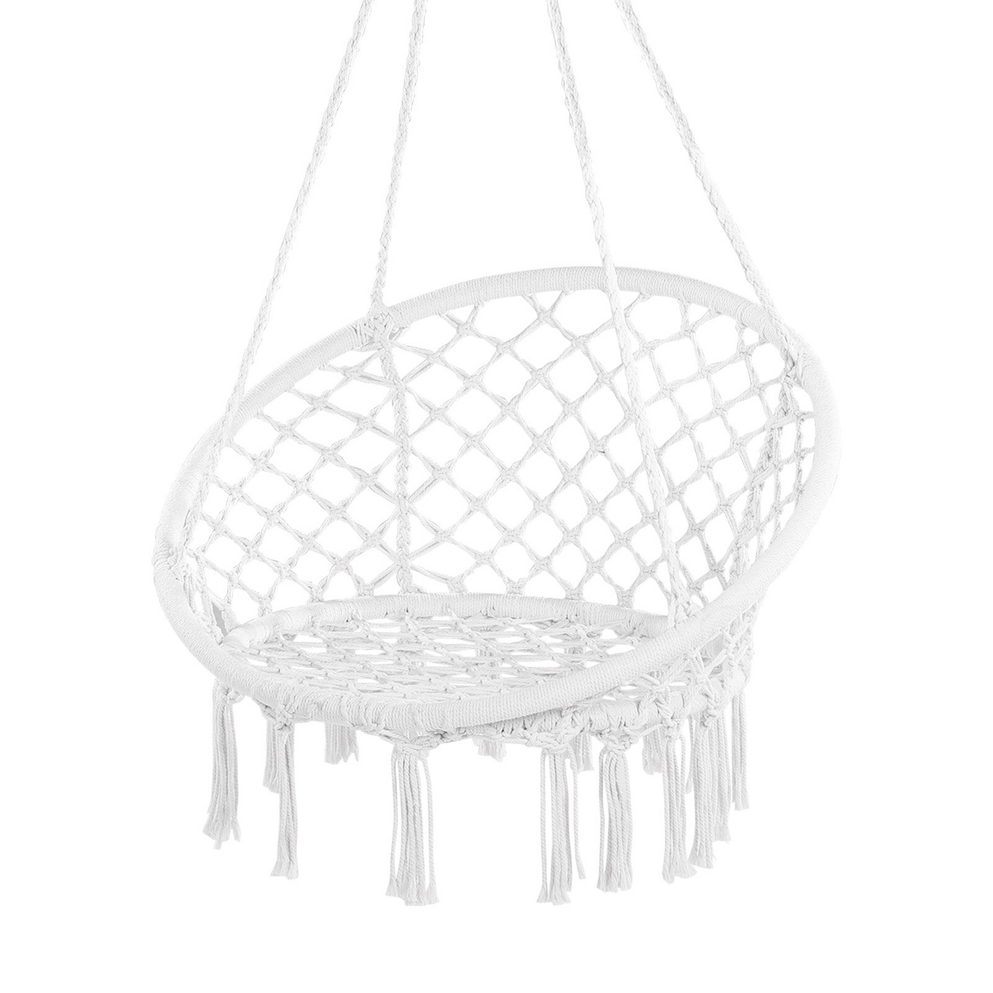 VEVOR Hammock Hanging Swinging Chair Macramé Hanging Chair for Indoor & Outdoor