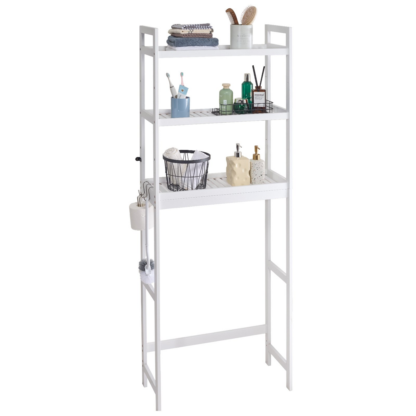 VEVOR Over the Toilet Storage 3-Tier Bathroom Shelf Rack Space Saver Organizer