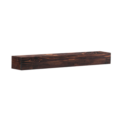 VEVOR Fireplace Mantel Wood Shelf Floating Rustic Fireplace Mantel 48" Brown