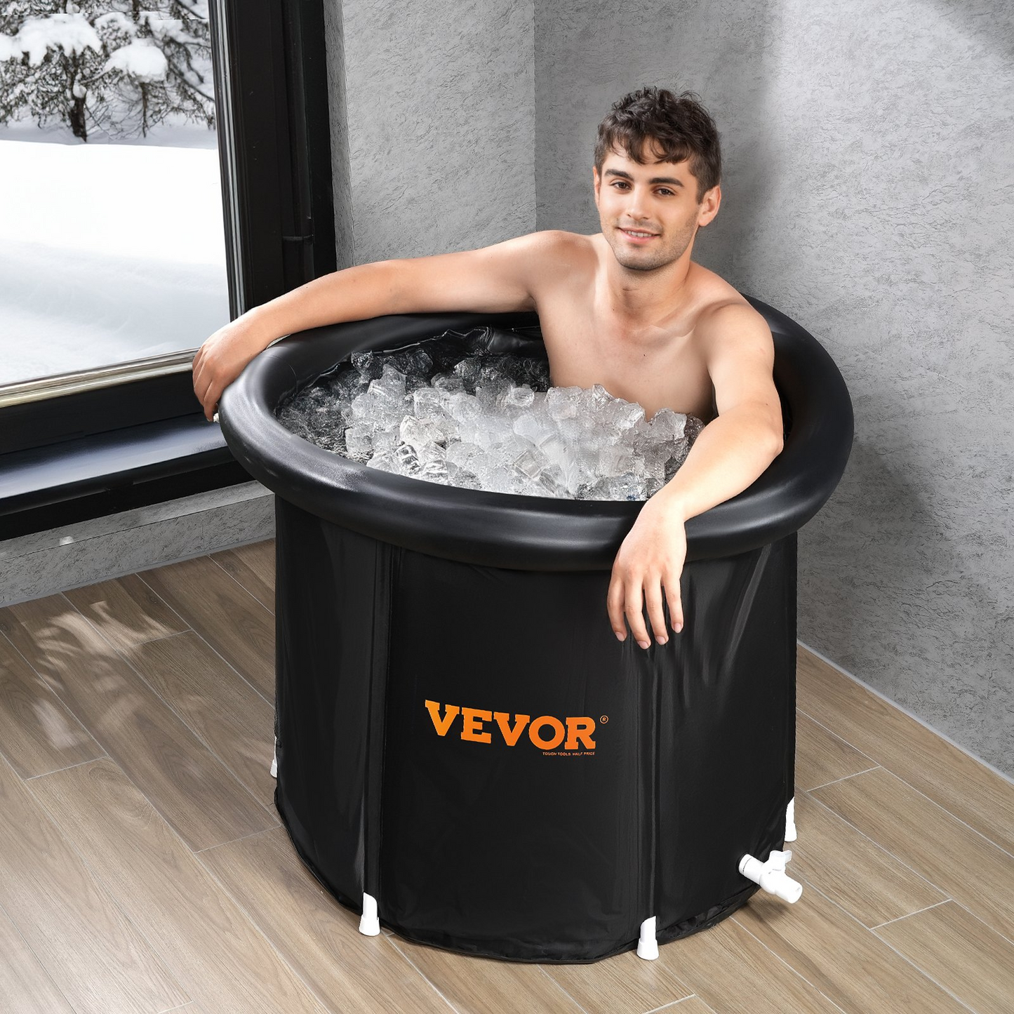 VEVOR Ice Bath Tub for Athlete Cold Water Therapy Plunge Tub Inflatable Bathtub