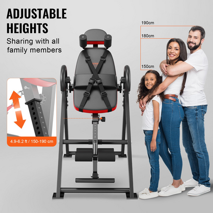 VEVOR Inversion Table Foldable Strength Training Equipment Hang Exercise Bench