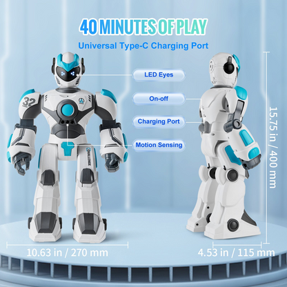 VEVOR RC Robot Toy Talking Dancing Gesture and Voice Remote Control Programmable