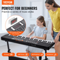 VEVOR 61 Key Digital Keyboard Piano Electric Portable 200 Tones 200 Rhythms