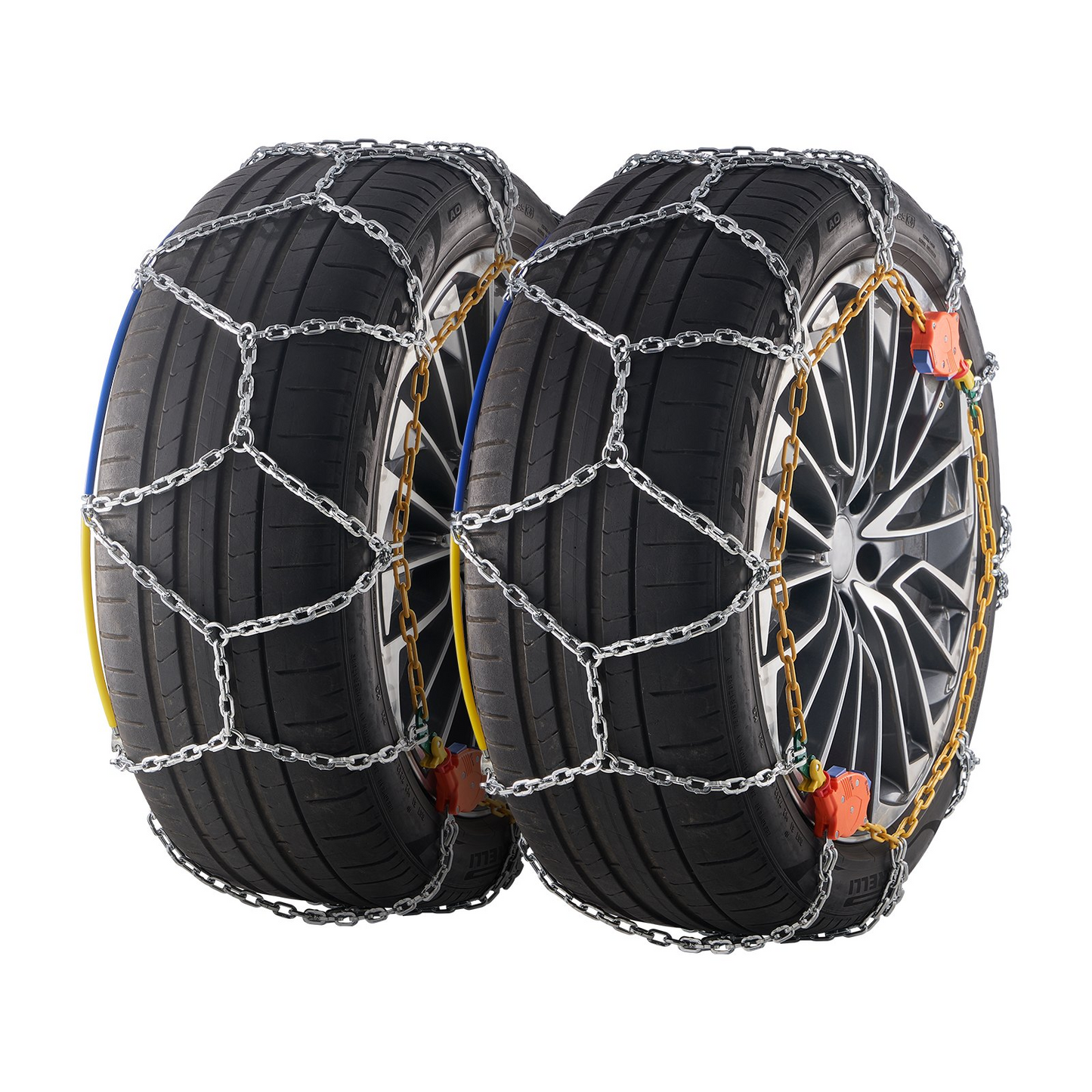 VEVOR Auto Tightening Snow Chains Diamond Mesh Anti-slip Traction Wheel Chains