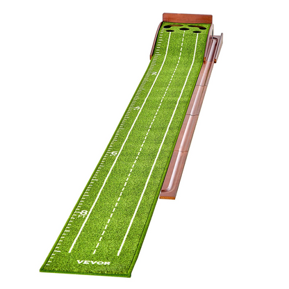 VEVOR 5 Hole Golf Putting Mat Indoor Golf Putting Green Golf Training Aid