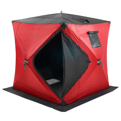 VEVOR 3-4 Person Ourdoor Portable Ice Shelter Pop-Up Ice Fishing Shanty Tent