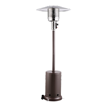 VEVOR Propane Patio Heater 50000BTU Tall Hammered w/Round Table Outdoor Bronze