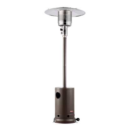 VEVOR Propane Patio Heater 50000BTU Tall Hammered w/Round Table Outdoor Bronze