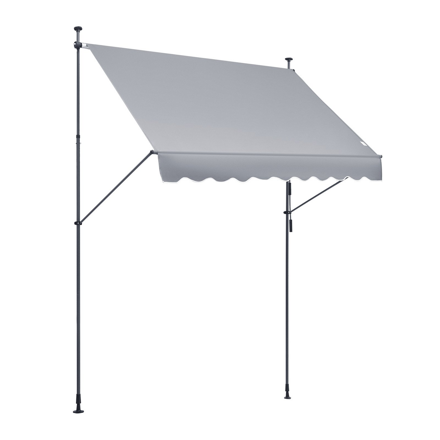 VEVOR 98x47" Patio Awning Retractable Awning Sunshade Shelter with Crank Handle