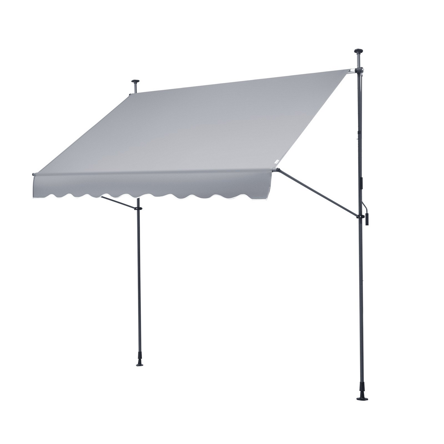 VEVOR 98x47" Patio Awning Retractable Awning Sunshade Shelter with Crank Handle