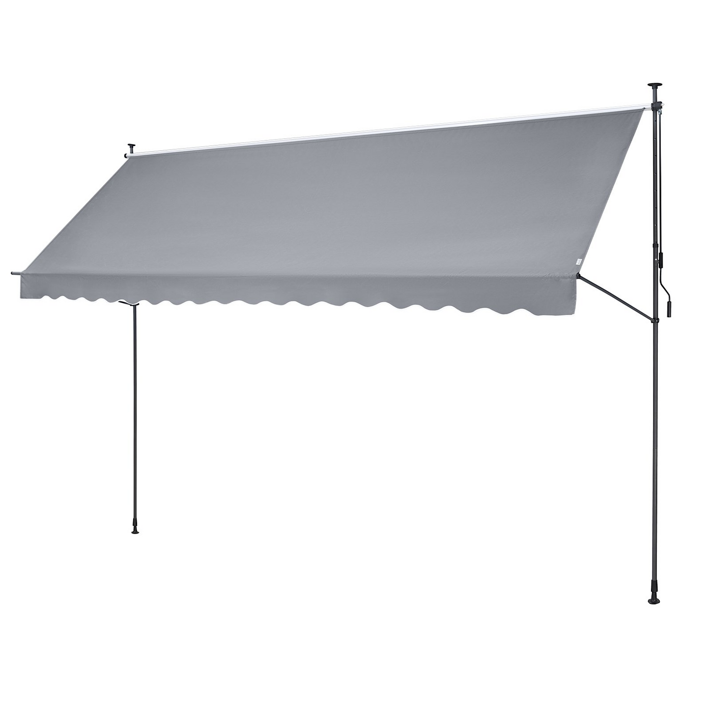 VEVOR 178"x47" Retractable Patio Awning, UV Protection & Adjustable Sunshade