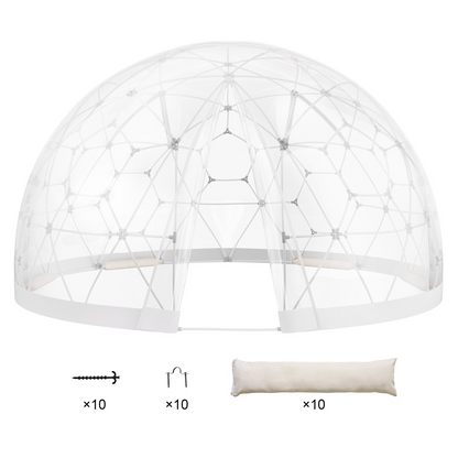 VEVOR 9.5FT Dome Bubble Tent Outdoor House Camping Shelter w/ Transparent Window