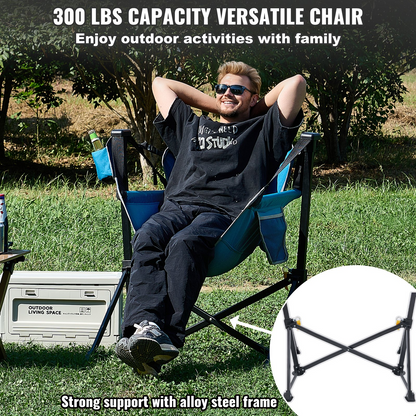 VEVOR Camping Chair Hammock Chair 300 lbs Load Capacity Hammock Folding Chair