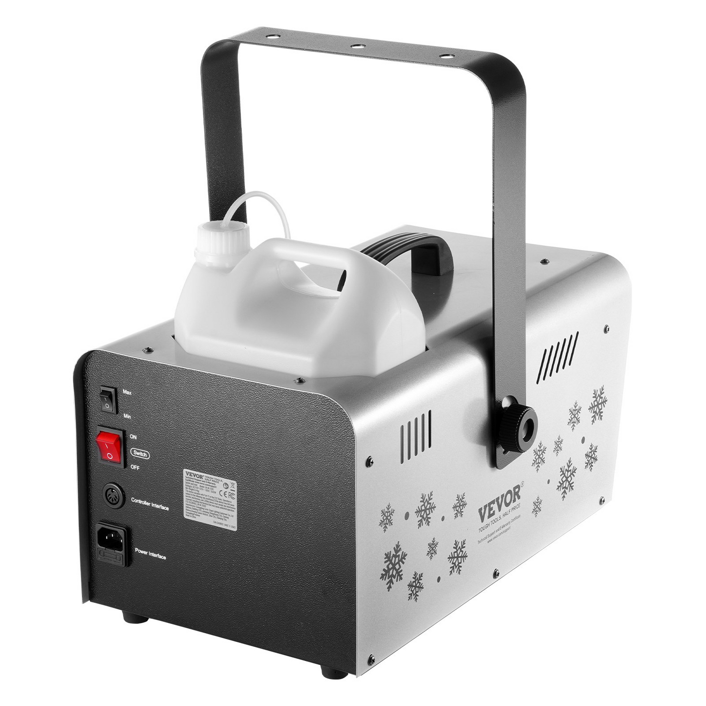 VEVOR Snow Machine 1500W Wireless Remote Handheld Hanging Snow Making Machine