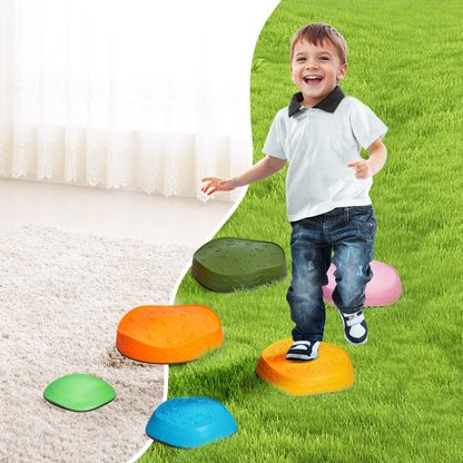 VEVOR Kids Balance Stepping Stones Sensory Obstacle Course 6 PCS Outdoor Indoor