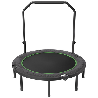 VEVOR 52" Foldable Mini Fitness Trampoline Adults Exercise Rebounder with Handle