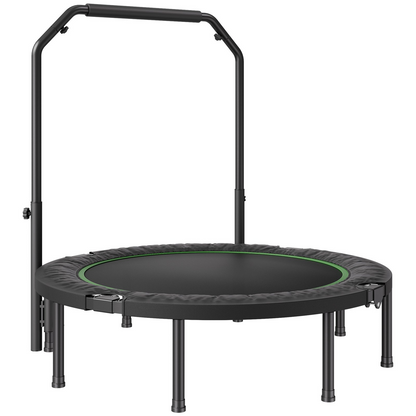 VEVOR 52" Foldable Mini Fitness Trampoline Adults Exercise Rebounder with Handle