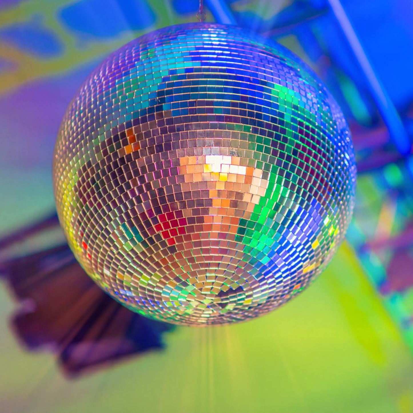 12" Mirror Disco Ball – Silver Party Ball with Hanging Ring for Events